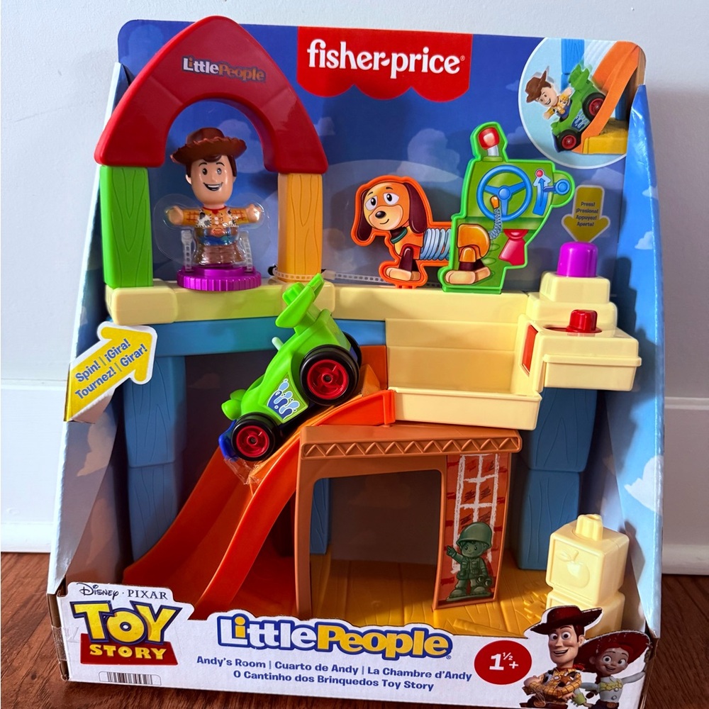 Fisher-Price Little People Disney Toy Story Andy's Room Playset & RC Car